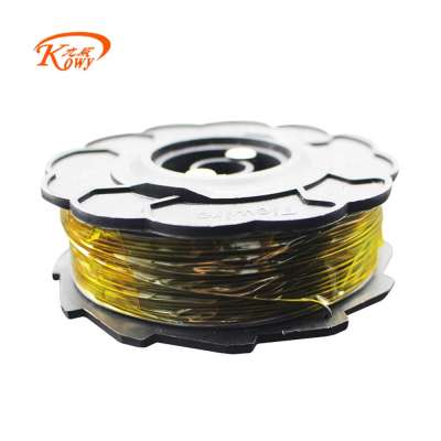 Polycoated wire spools for rebar tier gun